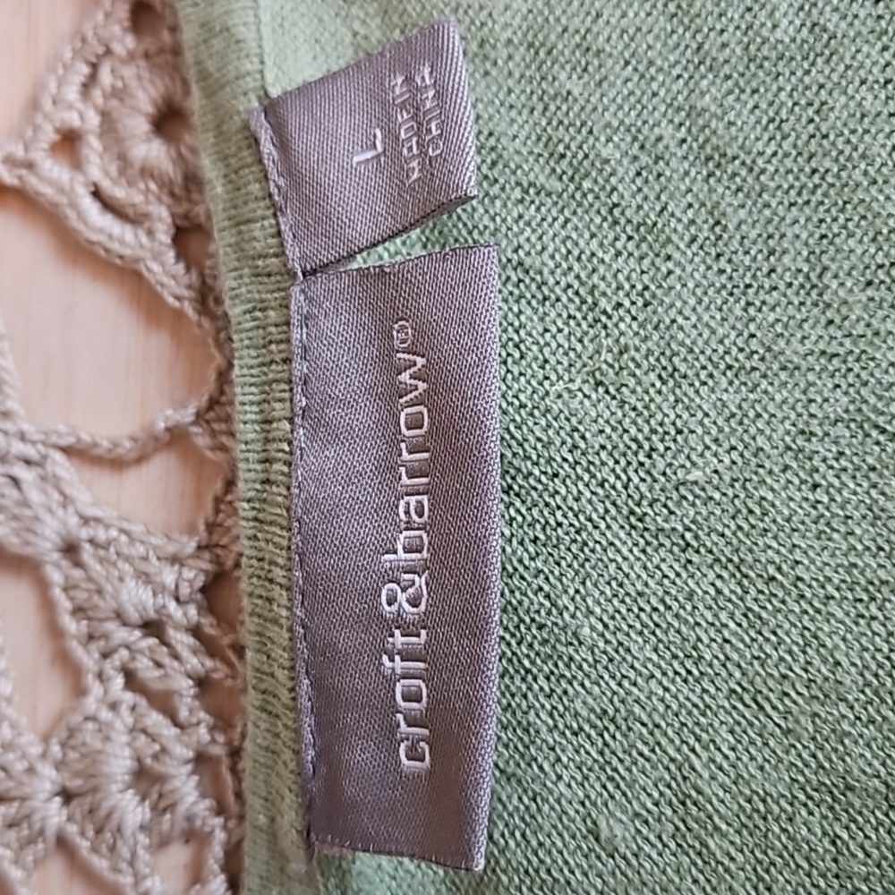 Vintage Croft & Barrow Crocheted Knit Tank Top - Picture 3 of 9
